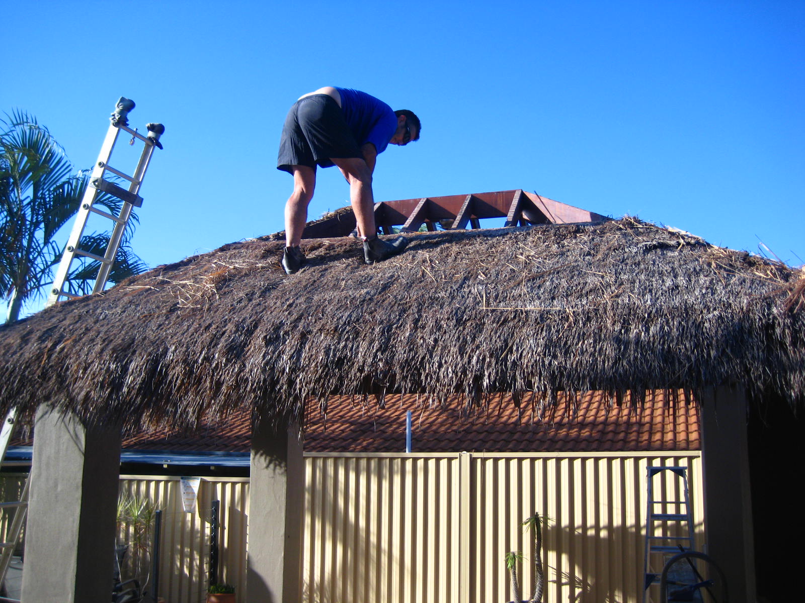 Bali Hut Thatch Replacement